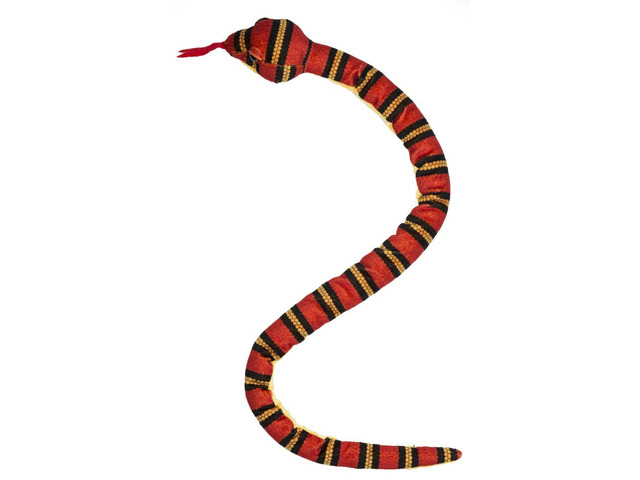 Red Black and Yellow Kingsnake Plush Stuffed Animal Toy - By Ganz, 35'