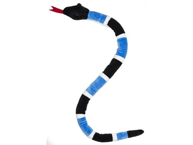 Blue White and Black Snake Plush Toy - By Ganz, 35'