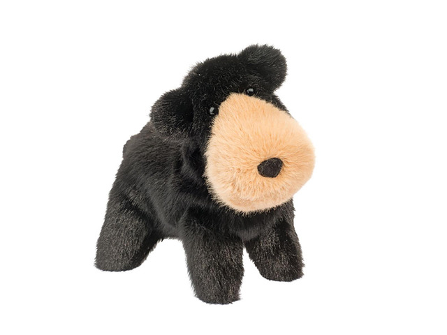 Douglas Toys Brad Black Bear Muzzle Plush Stuffed Animal Toy, 7' long