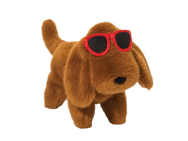 Douglas Danette Dachshund Dog w Sunglasses Muzzle Plush Stuffed Animal Toy, 6'