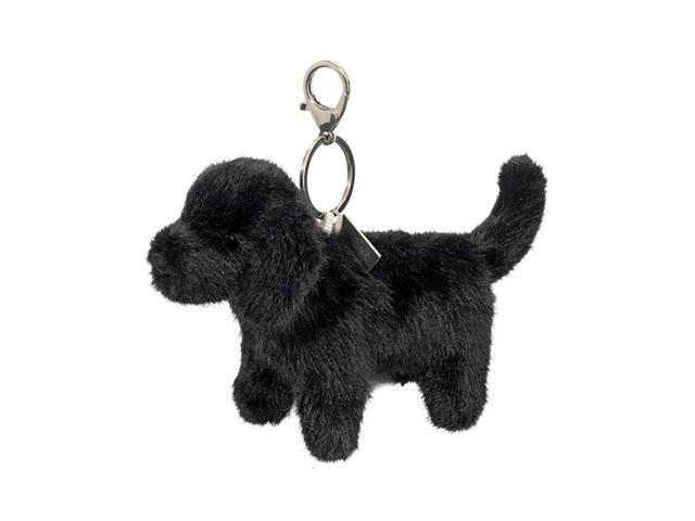 Douglas Toys Plush Stuffed Animal Backpack, Purse, Bag Charm, Black Lab Dog, 5'