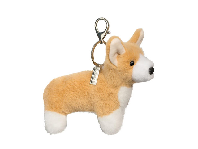 Douglas Toys Plush Stuffed Animal Backpack, Purse, Bag Charm, Corgi, 5'