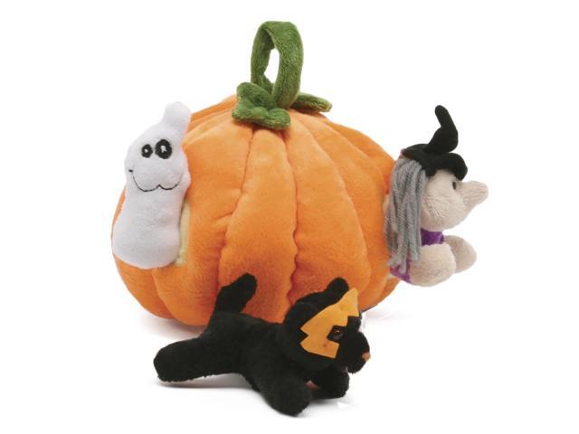 Unipak Halloween Pumpkin Finger Puppet Plush Stuffed Animal Play House, 9'