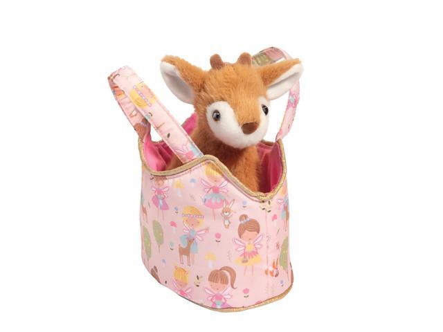 Douglas Fairy Friends Sassy Sak Tote Purse w/ Fawn Plush Stuffed Animal Toy, 7'