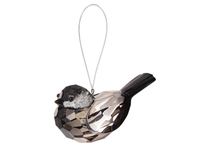 Ganz Crystal Expressions Acrylic Chickadee Bird Ornament, 3 1/4 inches