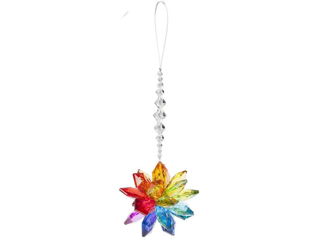 Crystal Expressions Ganz Rainbow Starburst Ornament, ACRY-247, 7' long