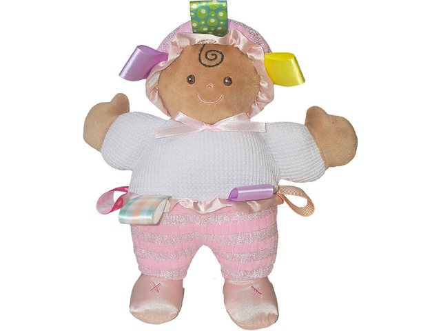 Taggies Baby Doll Huggable Plush Soft Toy with Sensory Tags, 8-Inches, Sweetie