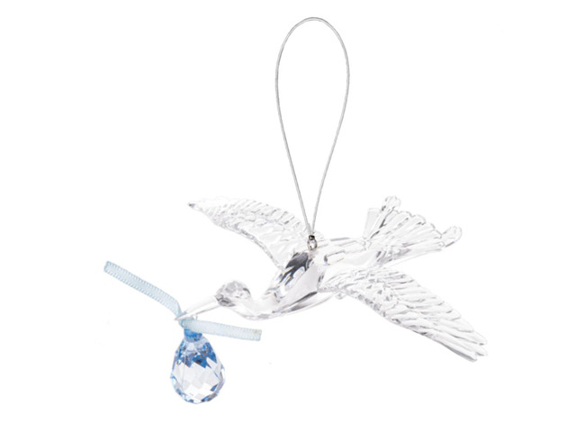 Crystal Expressions Ganz Blue Stork Ornament Ornament, ACRY-1167