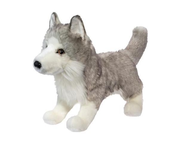 Douglas Toys Shadow White Wolf Plush Stuffed Animal Toy 15'