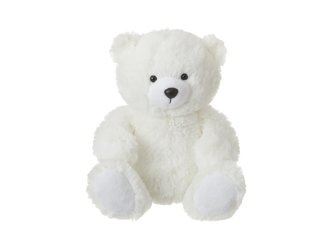 Ganz H12688 White Sentiments Bear Plush Figure, 9-inch Height