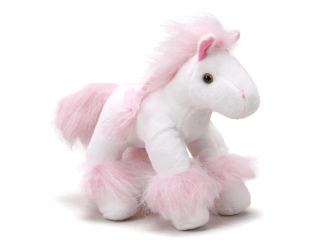 Unipak 2833HPK 7' Gibbles White and Pink Horse Plush Stuffed Animal Toy