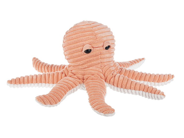 Ganz Ribbles Octopus Corduroy Plush Stuffed Animal Toy, 12'