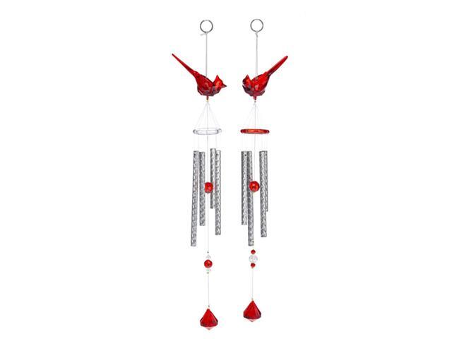Ganz Crystal Expressions Cardinal Wind Chimes, Acrylic, 1 Randomly Chosen