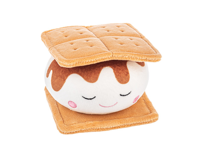 Ganz Squishy Squad Yummies S'Mores Plush Stuffed Animal Slow Rise, 6' Wide