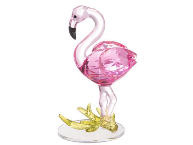 Ganz Acrylic Pretty Pink Flamingo Standing in Grass Figurine, 3.5' high