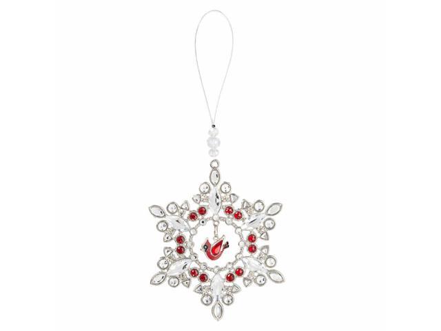 Ganz (ACRYX-149) Cardinal Snowflake Ornament