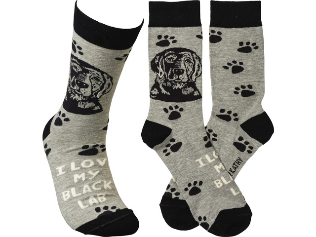 Primitives By Kathy Socks - I Love My Black Lab