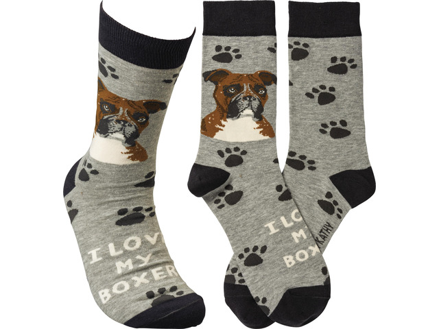 Primitives By Kathy Socks - I Love My Boxer