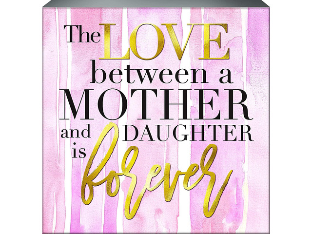 Spoontiques Love Between Mother and Daughter is Forever Box Sign, 6' x 6'