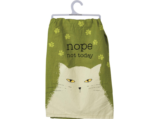 Primitives by Kathy Dish Towel - Nope Not Today