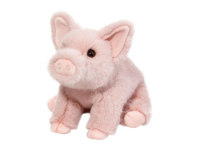 Douglas Toys Super Pinkie Soft Pig Plush Stuffed Animal, 13' long