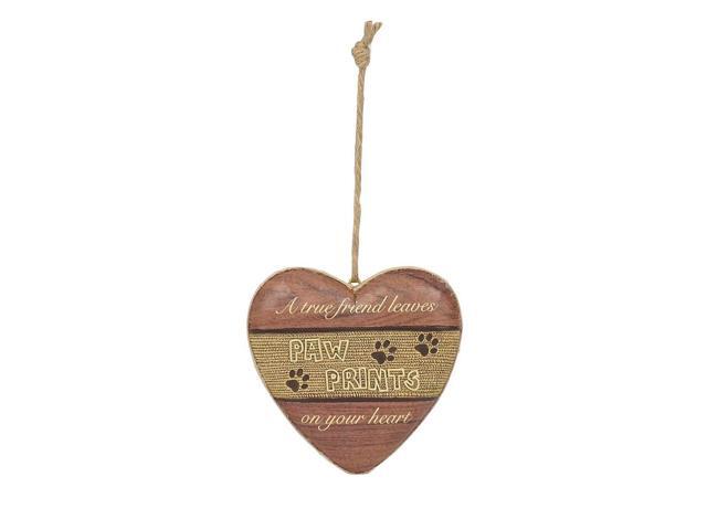 Enesco Dog Cat Heart Ornament, Paw Prints on Your Heart