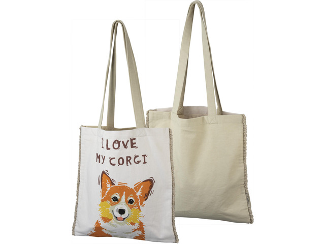 Primitives By Kathy Market Shopping Tote - I Love My Corgi