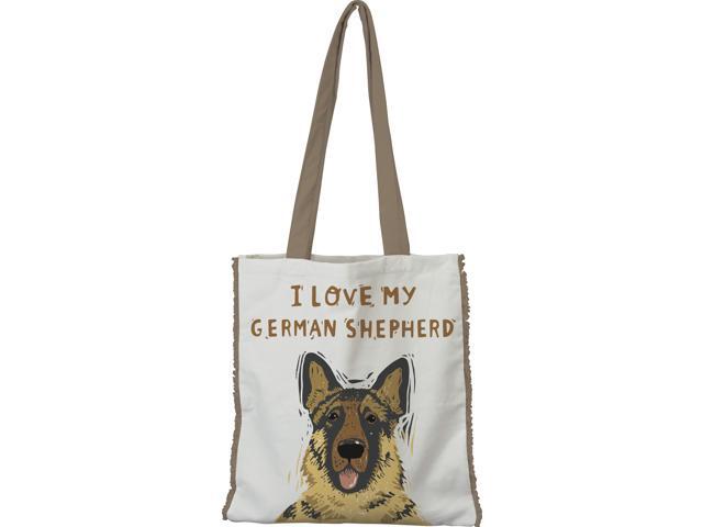 Primitives By Kathy Market Shopping Tote - I Love My German Shepherd