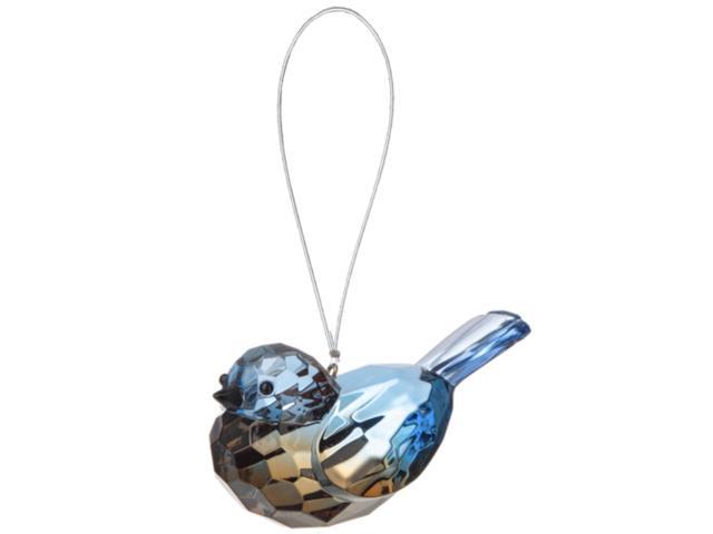 Ganz Crystal Expressions Acrylic Eastern Blue Bird Ornament, 3 1/4'