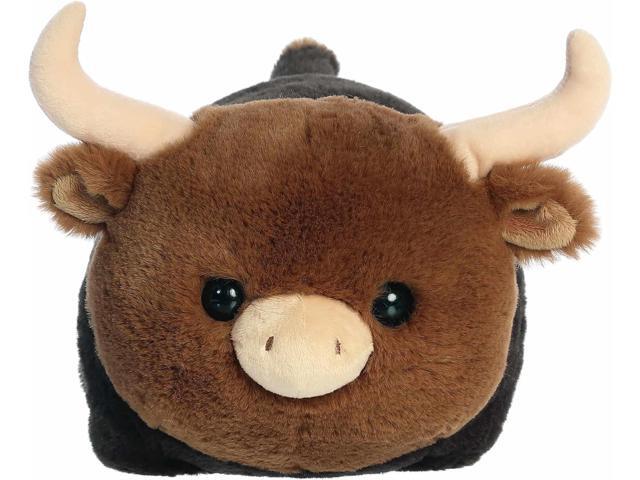Aurora Spudsters Layton Longhorn Cow Plush Stuffed Animal Round Shape Toy, 10'