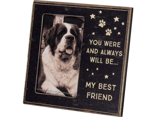 Primitives by Kathy Pet Memorial Photo Frame, 6' x 6', My Best Friend Always