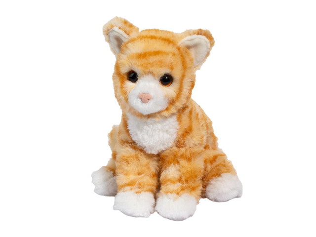 Douglas Gingie Striped Cat Mini Soft Plush Stuffed Animal, 8' long