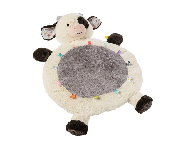 Taggies Buttercup Cow Baby Mat with Sensory Tags, 31 x 23-Inches, Buttercup Cow