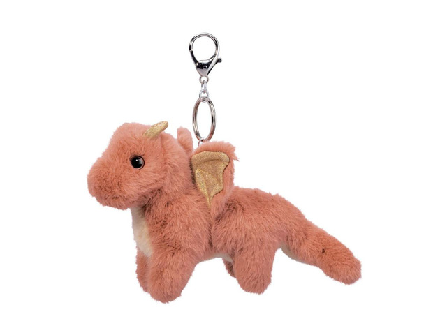 Douglas Toys Plush Stuffed Animal Backpack, Purse, Bag Charm, Rust Dragon, 5'