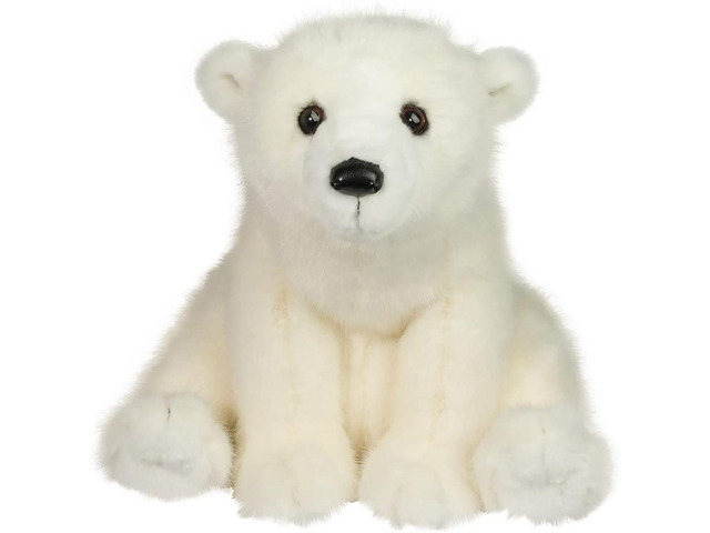 Douglas Ursus Polar Bear Plush Stuffed Animal, 16' sitting
