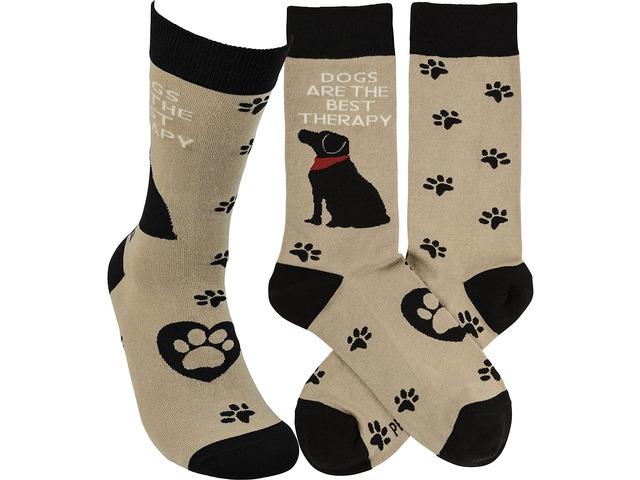 Primitives by Kathy Socks - Socks - Dogs Are The Best Therapy