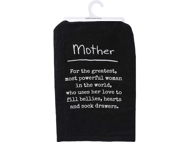 Primitives by Kathy Kitchen Embroidered Dish Towel - Definition: Mother