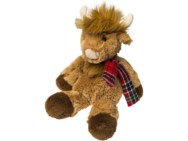 Mary Meyer Marshmallow Zoo Plush Soft Toy, 9-Inches, Junior Nutmeg Highland Cow