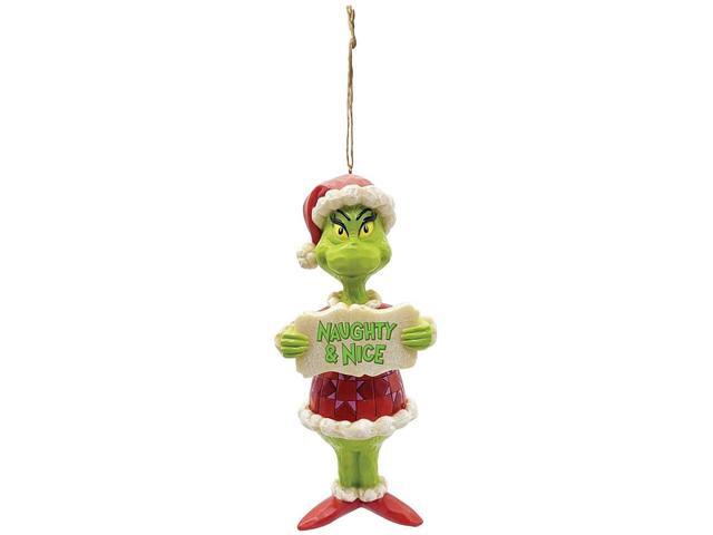 Enesco Grinch by Jim Shore Grinch Naughty and Nice PVC Hanging Ornament
