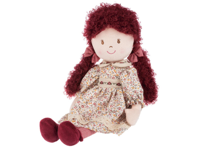 Ganz Amelia Plush Stuffed Toy Rag Doll with Purple Hair, 20 inches