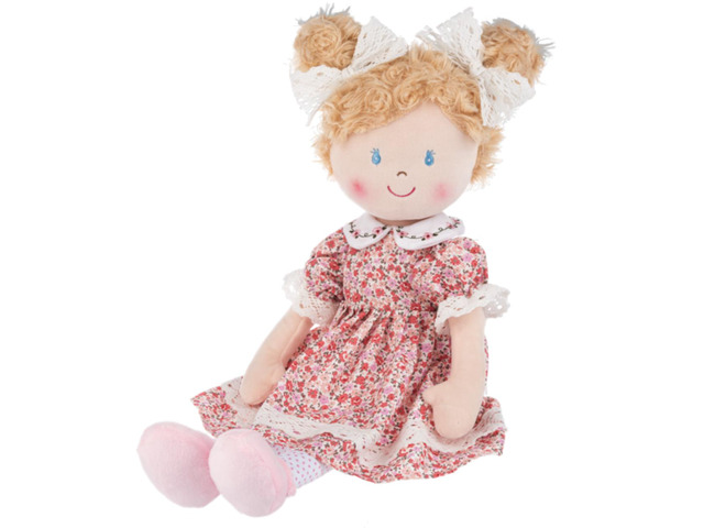 Ganz Beatrice Plush Stuffed Toy Rag Doll with Blond Hair, 20 inches