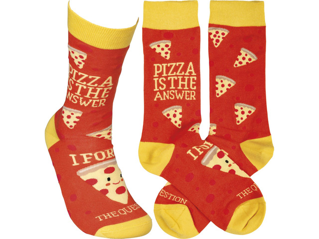 Primitives by Kathy Socks - Pizza Is The Answer I Forgot The Question