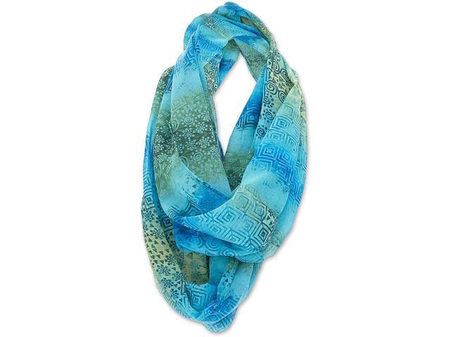 Laurel Burch Artistic Infinity Scarf Collection (All Over Geo Turquoise)