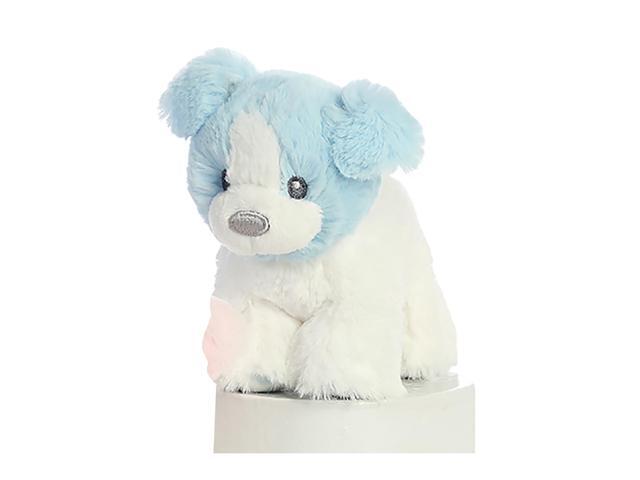 Ebba Plush My First Puppy Blue Boy Polka Dots Animal Rattle 4.5' Tall Standing