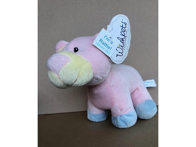 Wishpets 8' Pink Bear Baby Zoo Animals with Rattle