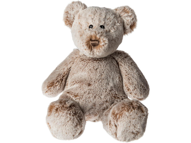 Mary Meyer Stuffed Animal Plush Soft Toy, 10-Inch, Luxey Loves Brown Teddy Bear