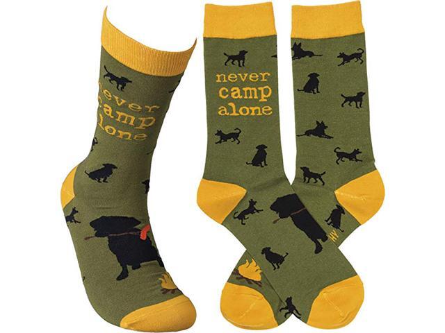Good Dog Socks Never Camp Alone Primitives by Kathy