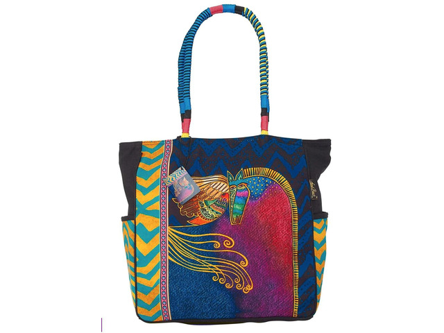 Laurel Burch Mythical Mare Large Shoulder Tote Bag, 19x 5.5x 15