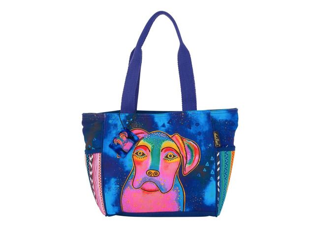 Laurel Burch Woof Dog Medium Tote, 17' x 6' x 10'