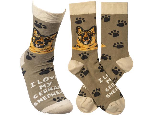 Primitives By Kathy Socks - I Love My German Shepherd